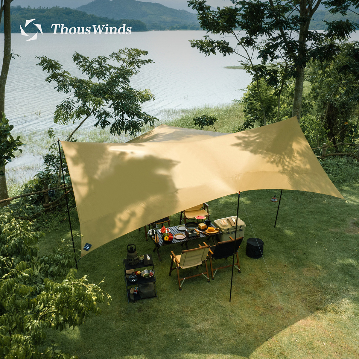Thous Winds 4 Seasons Camping  - đánh giá và giá Waterproof Tarp Shelter