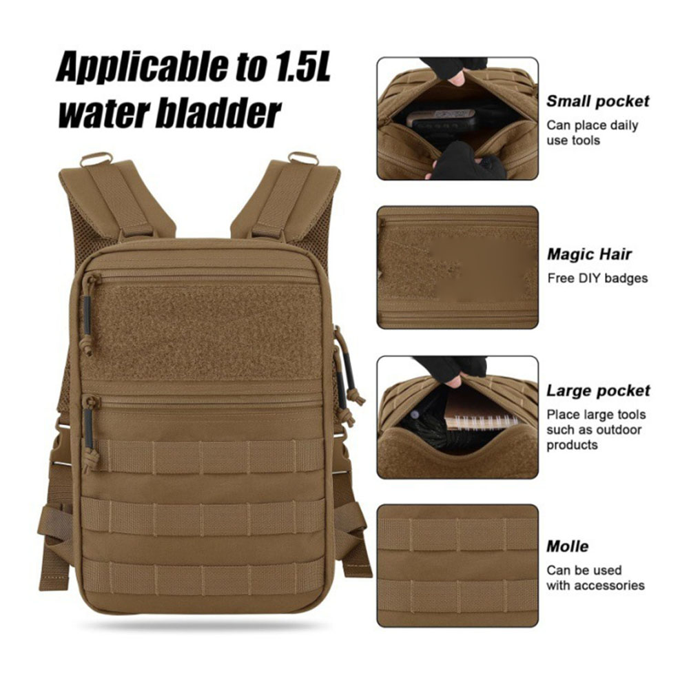 Tactical MOLLE Backpack Waterp - đánh giá và giá Outdoor Camping Vest