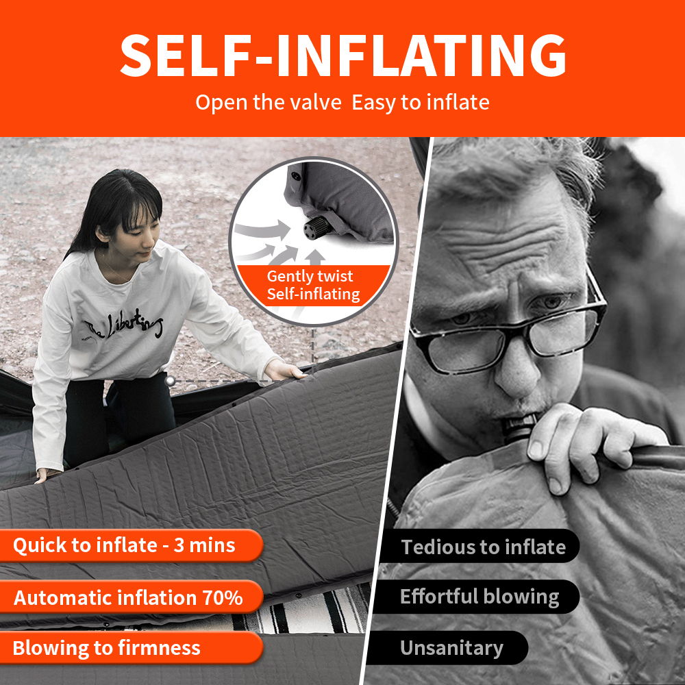Naturehike Self-inflating Matt - đánh giá và giá Outdoor Inflatable Camping Tent With Air Pump